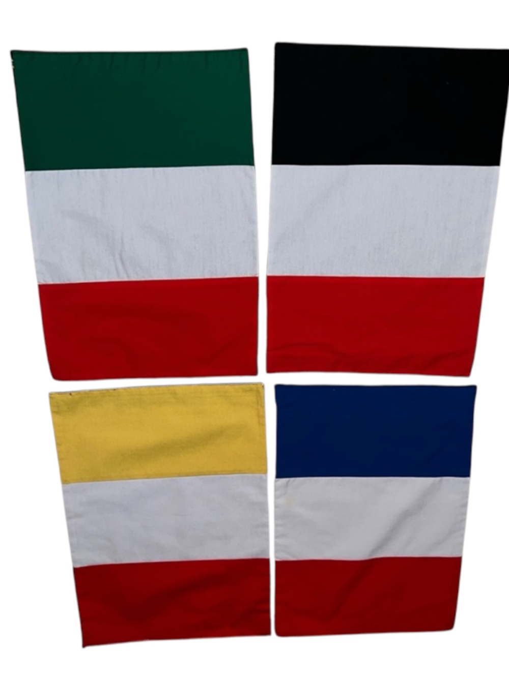 Color Block Placemats Set 4 Handmade Modern